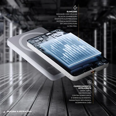 Carregador Portátil 5.000mah - Ultra Slim - Gshield — foto 2