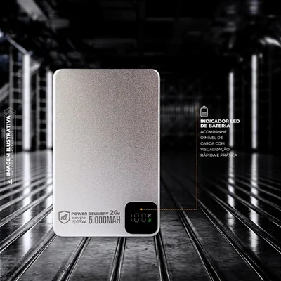 Carregador Portátil 5.000mah - Ultra Slim - Gshield — foto 5