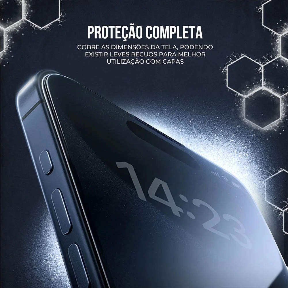 Imagem 5 de 5 do produto Película Para Iphone 16 Pro - Ultra Glass - Preta - Gshield