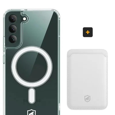 Kit Magsafe - Capa Case Capinha E Carteira Para Samsung Galaxy S22 Plus - Gshield