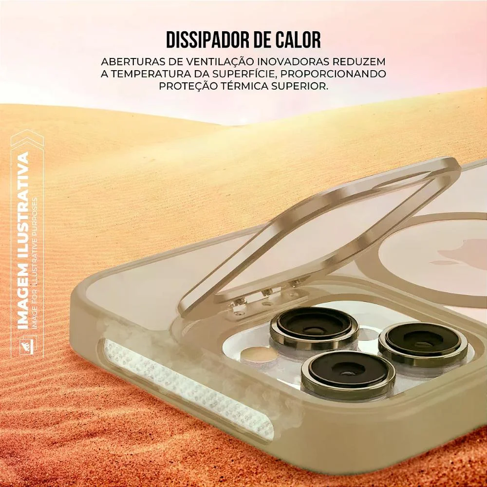 Imagem 5 de 5 do produto Capa Case Capinha Para Iphone 17 - Magsafe Titanium Desert - Gshield