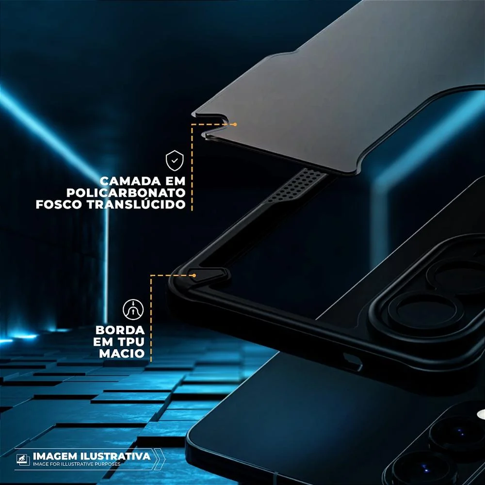 Imagem 2 de 5 do produto Capa Case Capinha Para Samsung Galaxy S25 Edge - Rugged Shield - Gshield