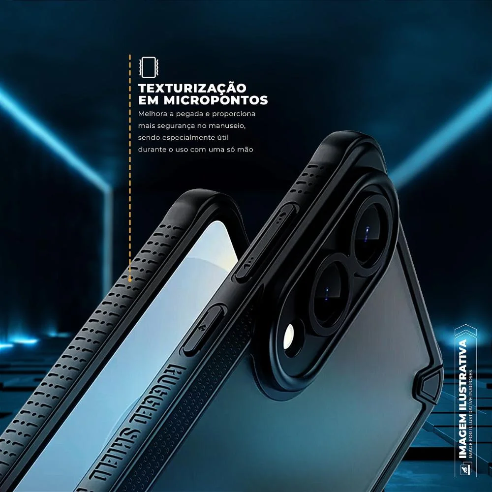 Imagem 3 de 5 do produto Capa Case Capinha Para Samsung Galaxy S25 Edge - Rugged Shield - Gshield