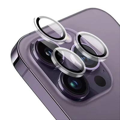 Protetor De Lente Para Iphone 14 Pro Max - Survivor - Transparente Com Molde Aplicador - Frame Para Câmera - Gshield