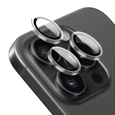 Protetor De Lente Para Iphone 15 Pro - Survivor - Transparente Com Molde Aplicador - Frame Para Câmera - Gshield