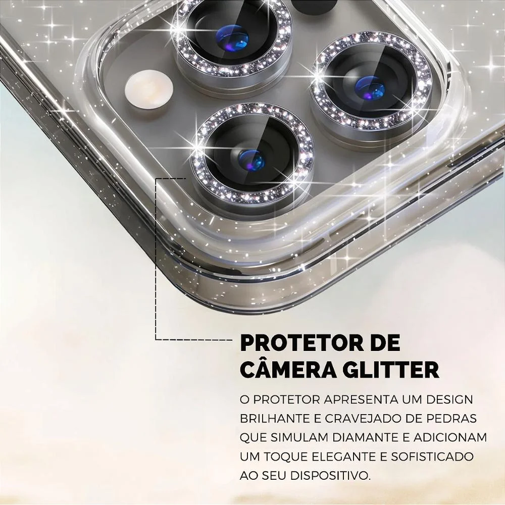 Imagem 3 de 4 do produto Protetor De Lente Para Iphone 16 Pro - Glitter - Gshield