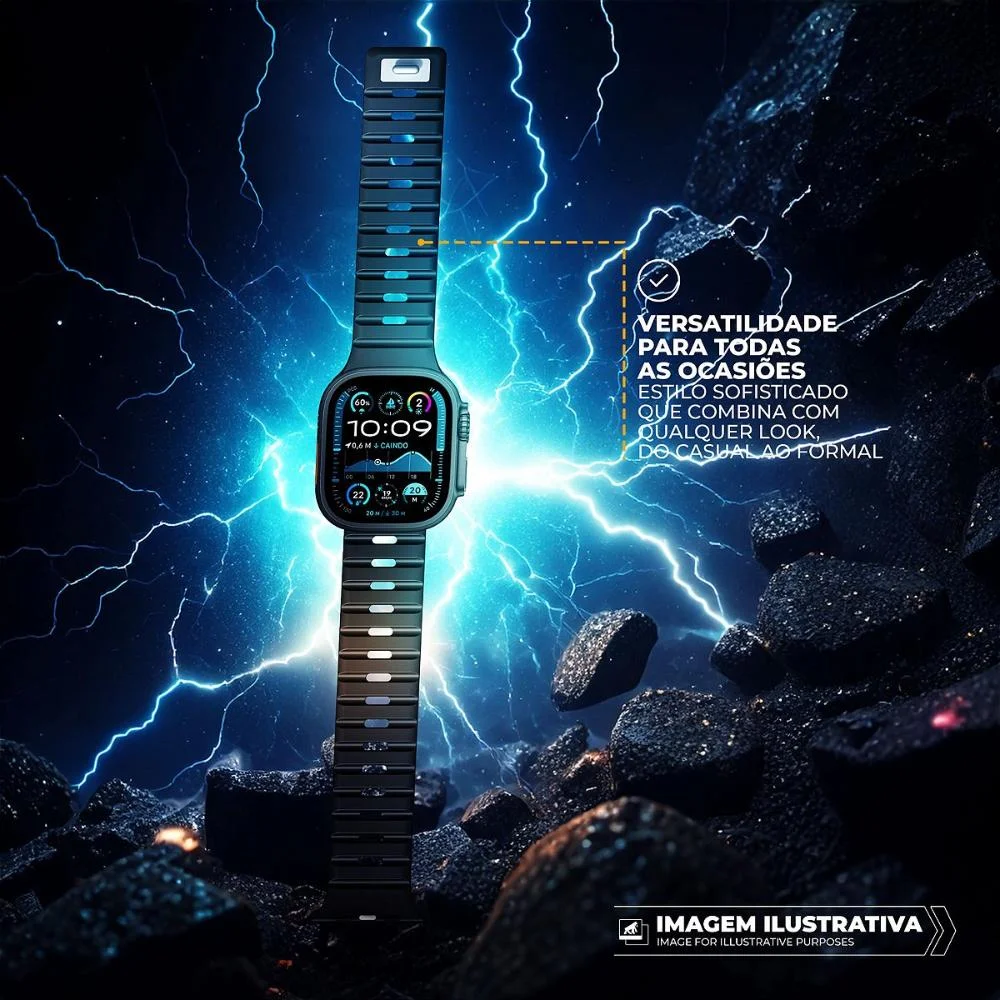Imagem 2 de 5 do produto Multiira Para Apple Watch 42 / 44 / 45 / 49mm - Discovery Magnética - Cor - Gshield