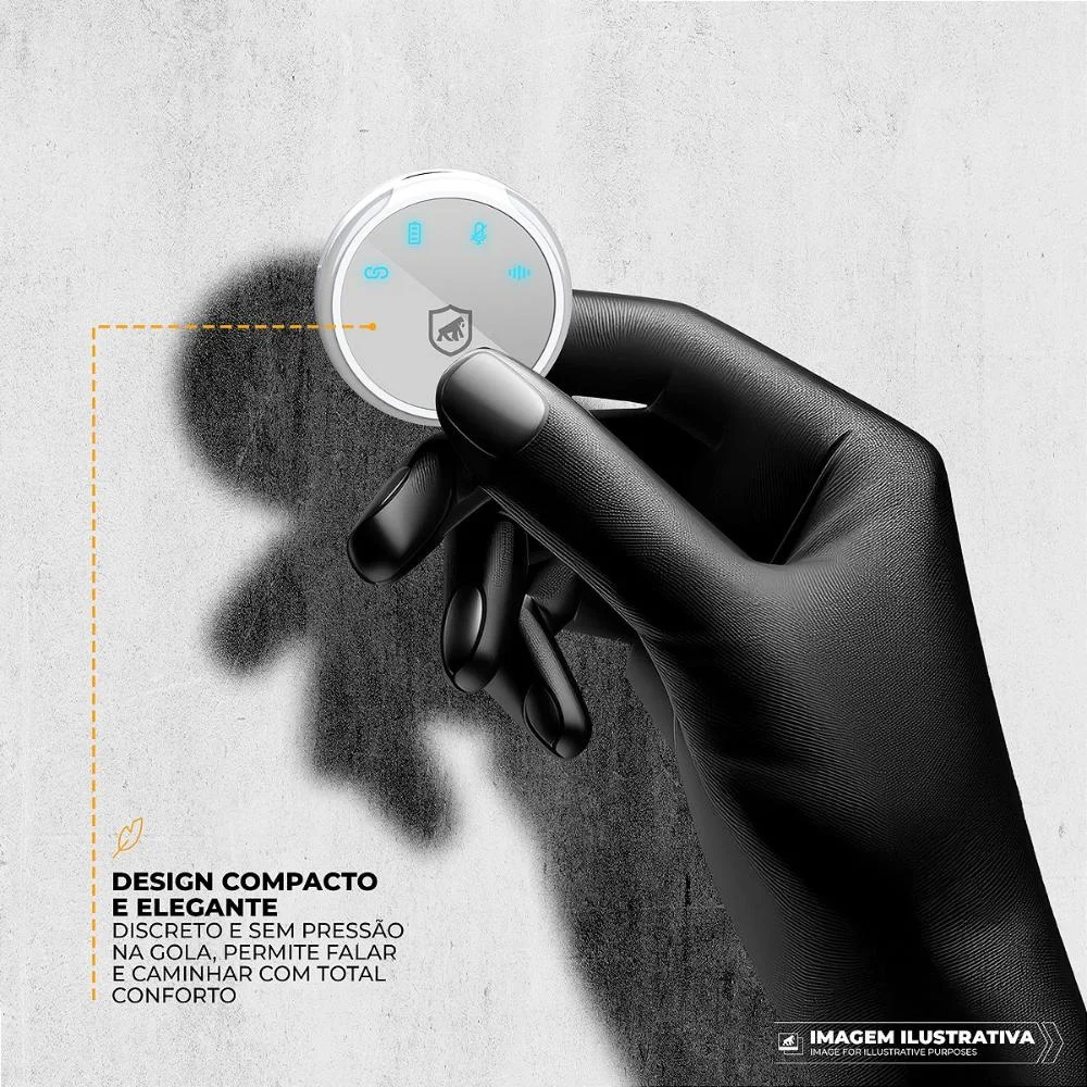Imagem 3 de 5 do produto Microfone De Lapela Magnética Tipo C Com Adaptador Lightning - Armor - Branca - Gshield