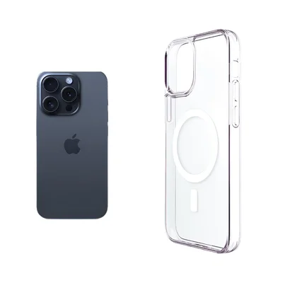 Capa Transparente Rígida Para Iphone 15 Pro