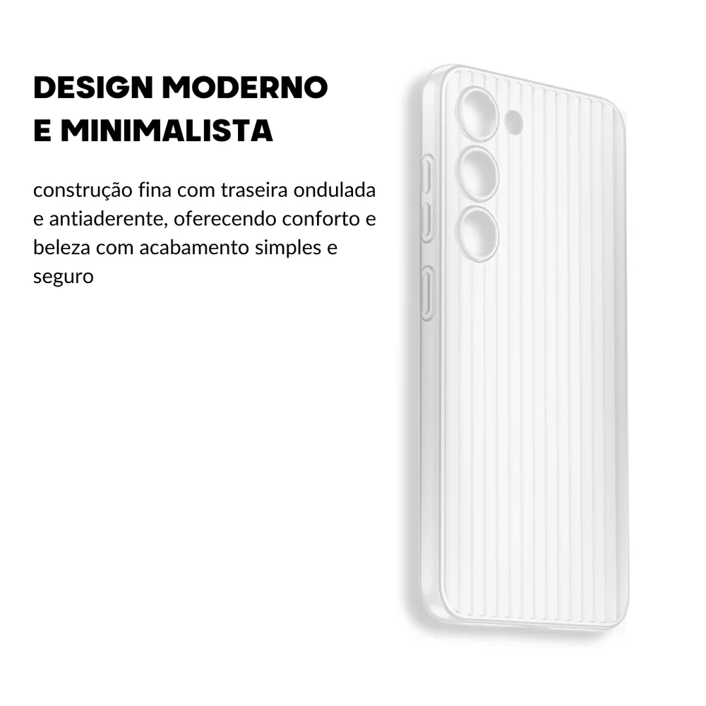 Imagem 5 de 5 do produto Capa Ondulada Para Galaxy S24 Plus - Branco