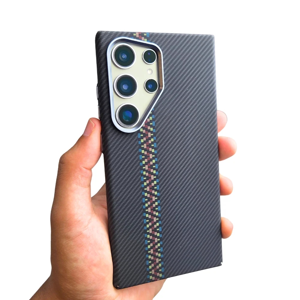 Imagem 2 de 5 do produto Capa Textura Carbono Com Magsafe Para Galaxy S24 Ultra