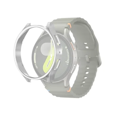 Capa Bumper Para Galaxy Watch 7  - Prata Tamanho:44mm