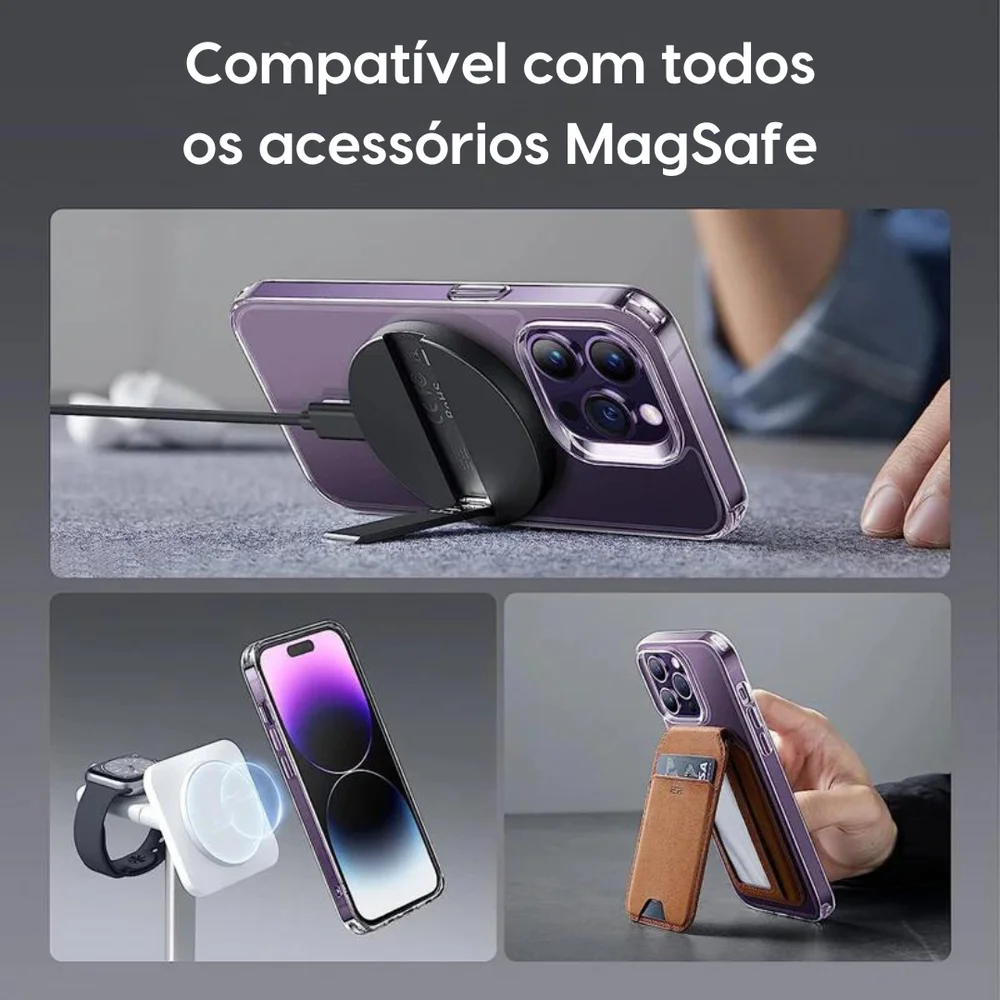 Imagem 2 de 3 do produto Capa Transparente Rígida Para Iphone 15 Pro Max