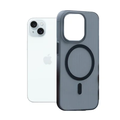 Capa Fumê Ondulado Rígida Para Iphone 15 Plus