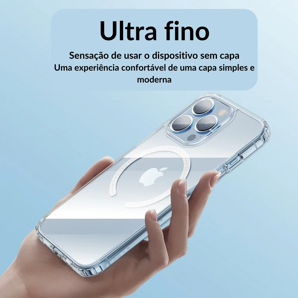 Imagem 2 de 5 do produto Capa Transparente Com Magsafe Para Iphone 13 Pro