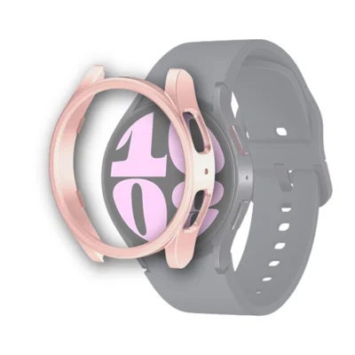 Capa Bumper Para Galaxy Watch 6  - Rosa Metálico Tamanho:40mm