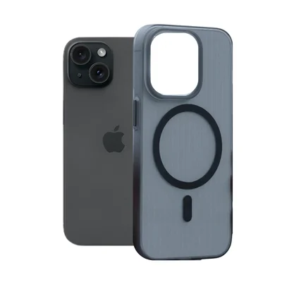 Capa Fumê Ondulado Rígida Para Iphone 15