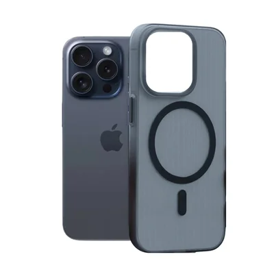 Capa Fumê Ondulado Rígida Para Iphone 15 Pro