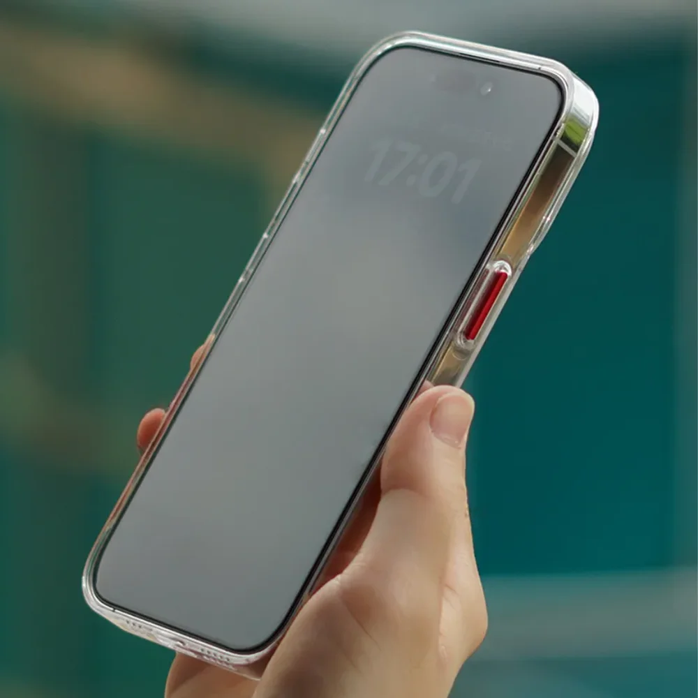 Imagem 3 de 3 do produto Capa Transparente Ondulado Rígida Para Iphone 15