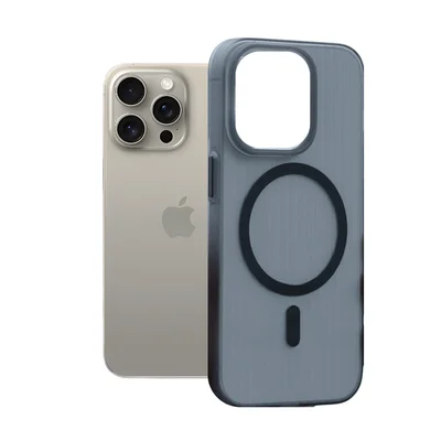 Capa Fumê Ondulado Rígida Para Iphone 15 Pro Max