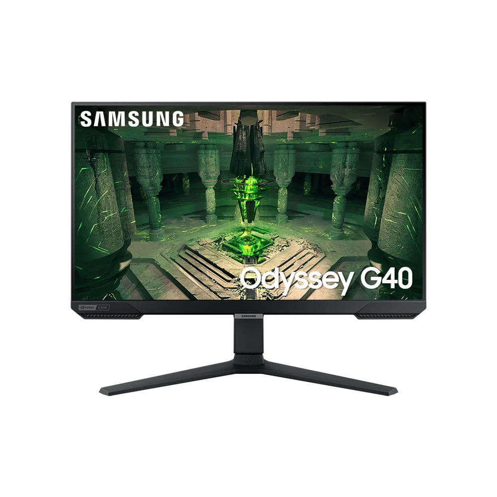 Monitor Gamer Samsung Odyssey G40 27”, 240 Hz, 1ms, Ajuste De Altura, Gsync, Freesync,hdmi, Dp, Fhd, Preto 27” Monitor Gamer Samsung Odyssey G40 27”, 240 Hz, 1ms, Ajuste De Altura, Gsync, Freesync,hdmi, Dp, Fhd, Preto 27”