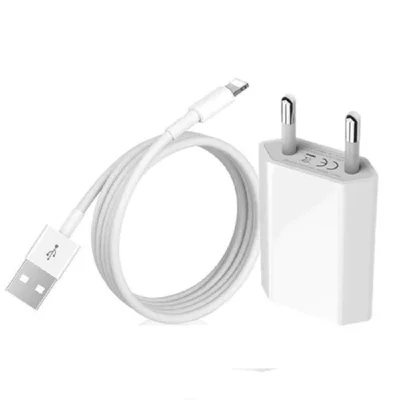 Kit Carregador Cabo+fonte Usb Lightning Para Iphone 7,8,x,xr,11,12,13 E 14