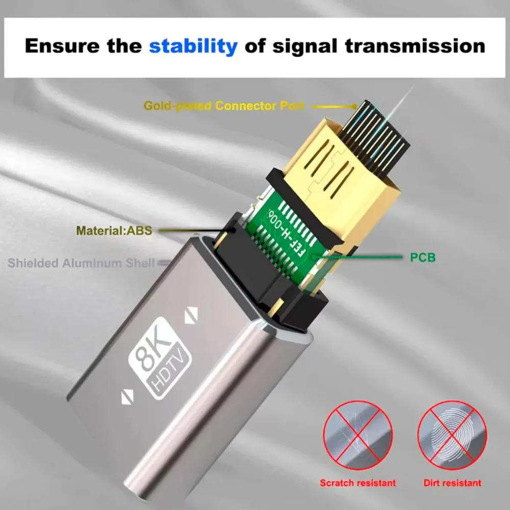 Imagem 2 de 5 do produto Adaptador Emenda HDMI Fêmea X Fêmea 1080p 2k 4k 8k