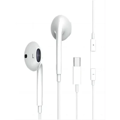 Fone De Ouvido De Fio Com Entrada Tipo C Para Android E Iphone 15 E 16