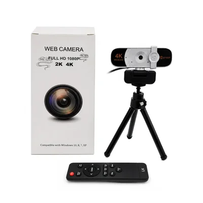 Webcam UHD 4K Com Controle Remoto Para Conferencia W12S Vizolink