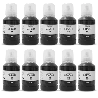 Refil Tinta Preta Para Impressão 127ml - 100 Unidades