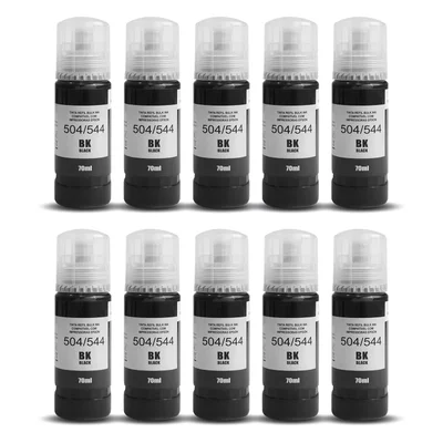 Refil Tinta Preta Para Impressão 70ml - 100 Unidades