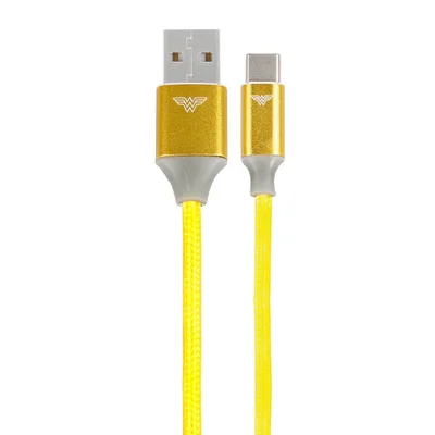 Carregador Gan 30w Flash Cabo Usb A X Usb C Mulher Maravilha