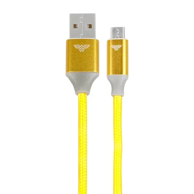 Carregador Gan Flash Cabo Usb A X Micro Usb Mulher Maravilha
