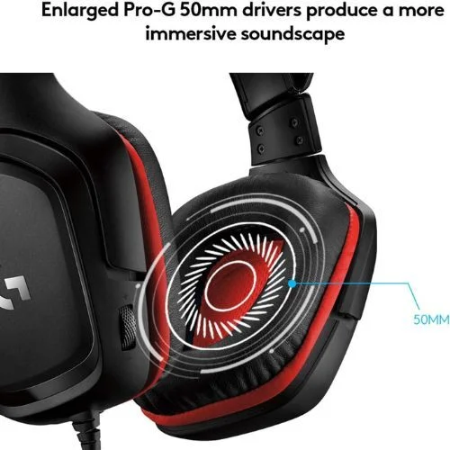 Imagem 5 de 5 do produto Fone Headset C/ Mic G332 C/ Fio P3 + Adapt P2