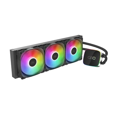 Water Cooler Geometric Future Junior Eskimo Neon 36 ARGB 360mm Amd/intel Preto Geo-ej-n36b
