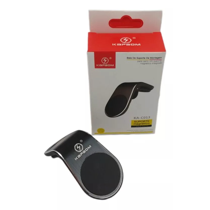 Suporte Magnetico Cinza Veicular Para Telefone Ka-c013