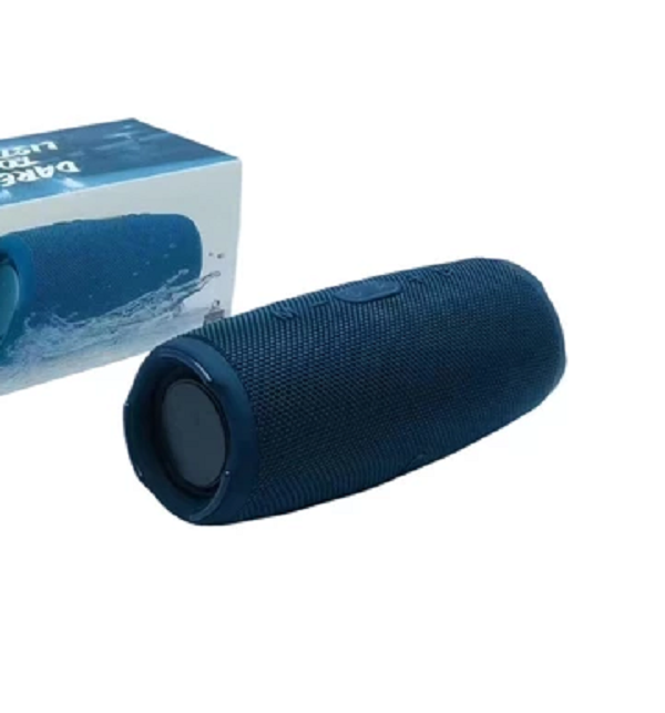 Caixa De Som Portatil Charce 5 Azul Com 22cm E Bluetooth