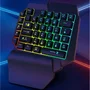 Teclado Gamer Knup Kp-te133 Single Hand LED Rainbow