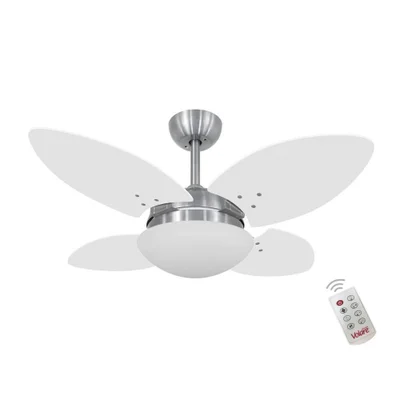 Ventilador Volare Mini Petalo Branco 220v E Controle Remoto