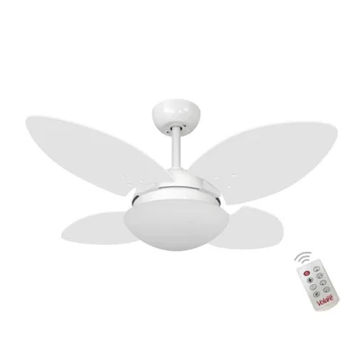 Ventilador Volare Mini Petalo Branco 220v E Controle Remoto