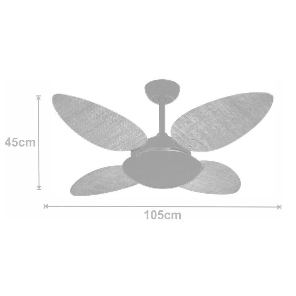 Imagem 2 de 2 do produto Ventilador Volare P Palmae Branco 220v E Controle Remoto