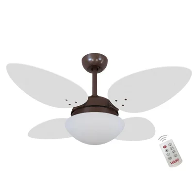 Ventilador Volare Petalo Quad Branco 220v E Controle Remoto