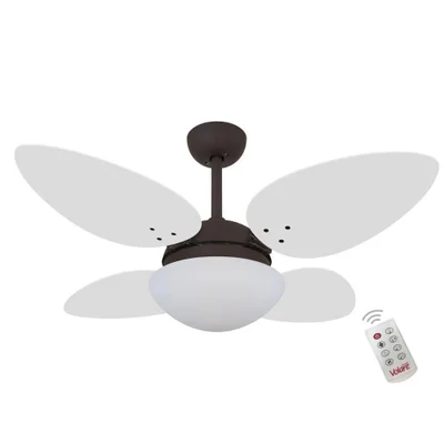 Ventilador Volare Petalo Quad Branco 220v E Controle Remoto