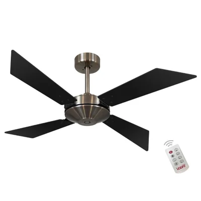 Ventilador Volare Tech New Off Preto 110v E Controle Remoto