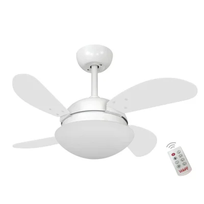 Ventilador Volare Fly Mini Branco 127v E Controle Remoto - 110v