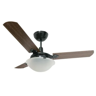 Ventilador Unions Preto 220v 3 Pás Verniz