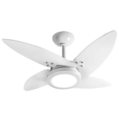 Ventilador LED Roma Branco 4 Pás 110v