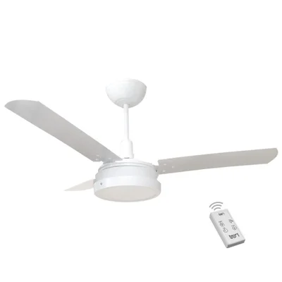 Ventilador LED Breeze Branco 220v 3 Pás Brancas E Controle Remoto