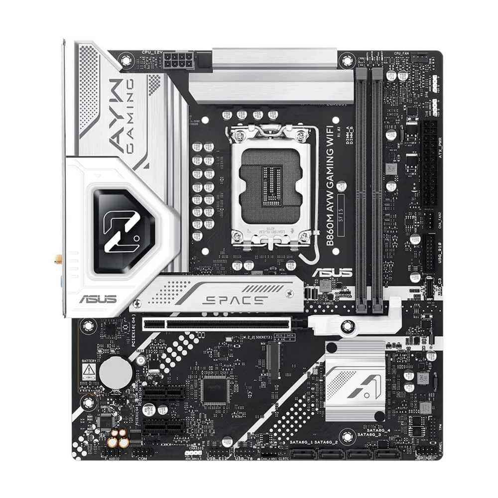 Placa-mãe Asus B860m-ayw Gaming Wifi, LGA 1851, Ddr5, PCie 5.0, Wi-fi 6 - 90mb1js0-m0eay0 5