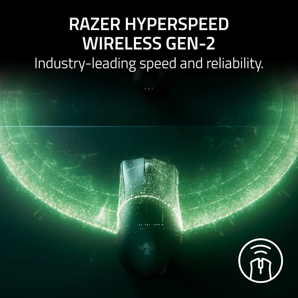 Imagem 2 de 3 do produto Mouse Gamer Razer Deathadder V4 Pro, Wireless, Branco
